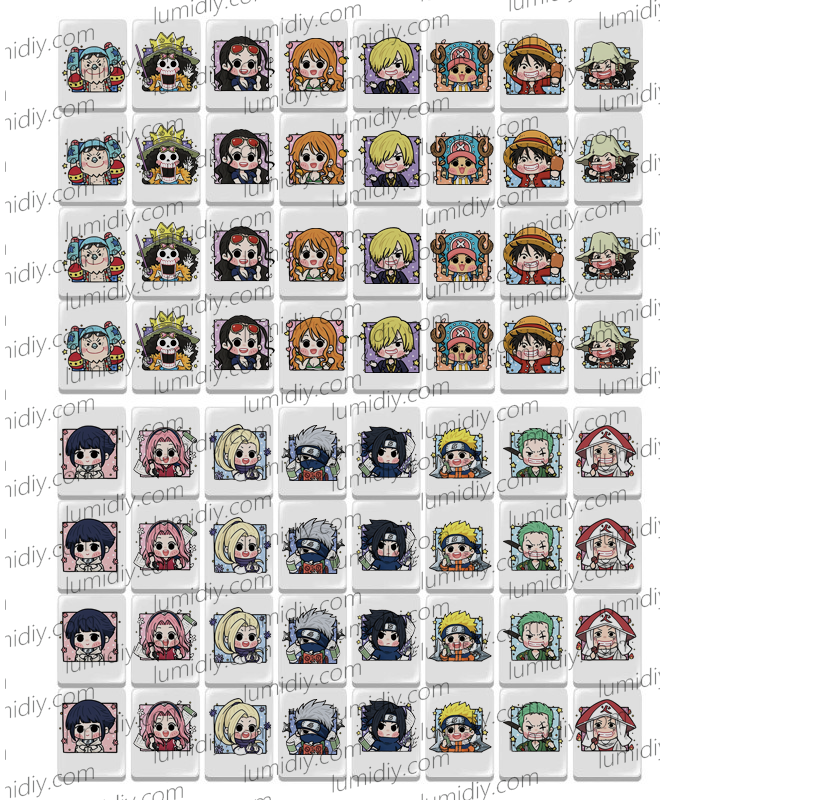 89-NARUTO&ONE PIECE 65 blocks