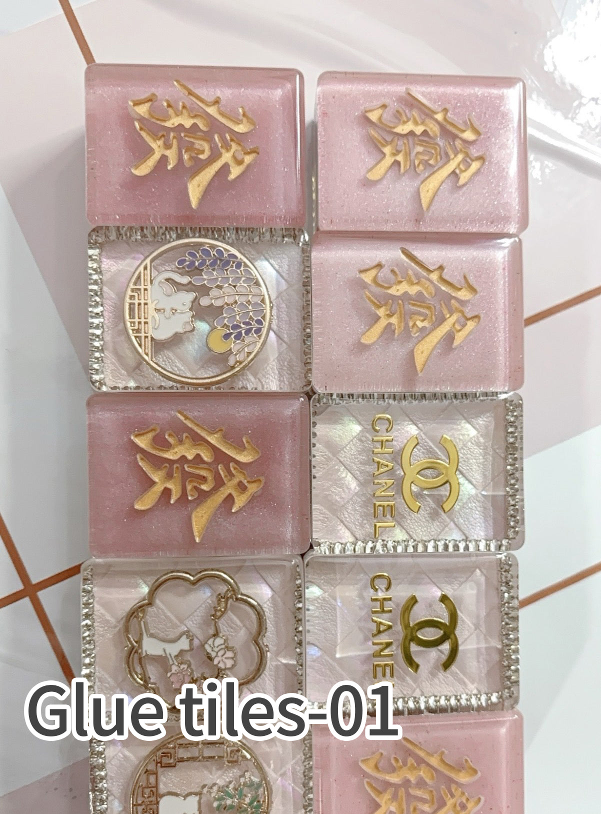 Sand flowing tiles customized