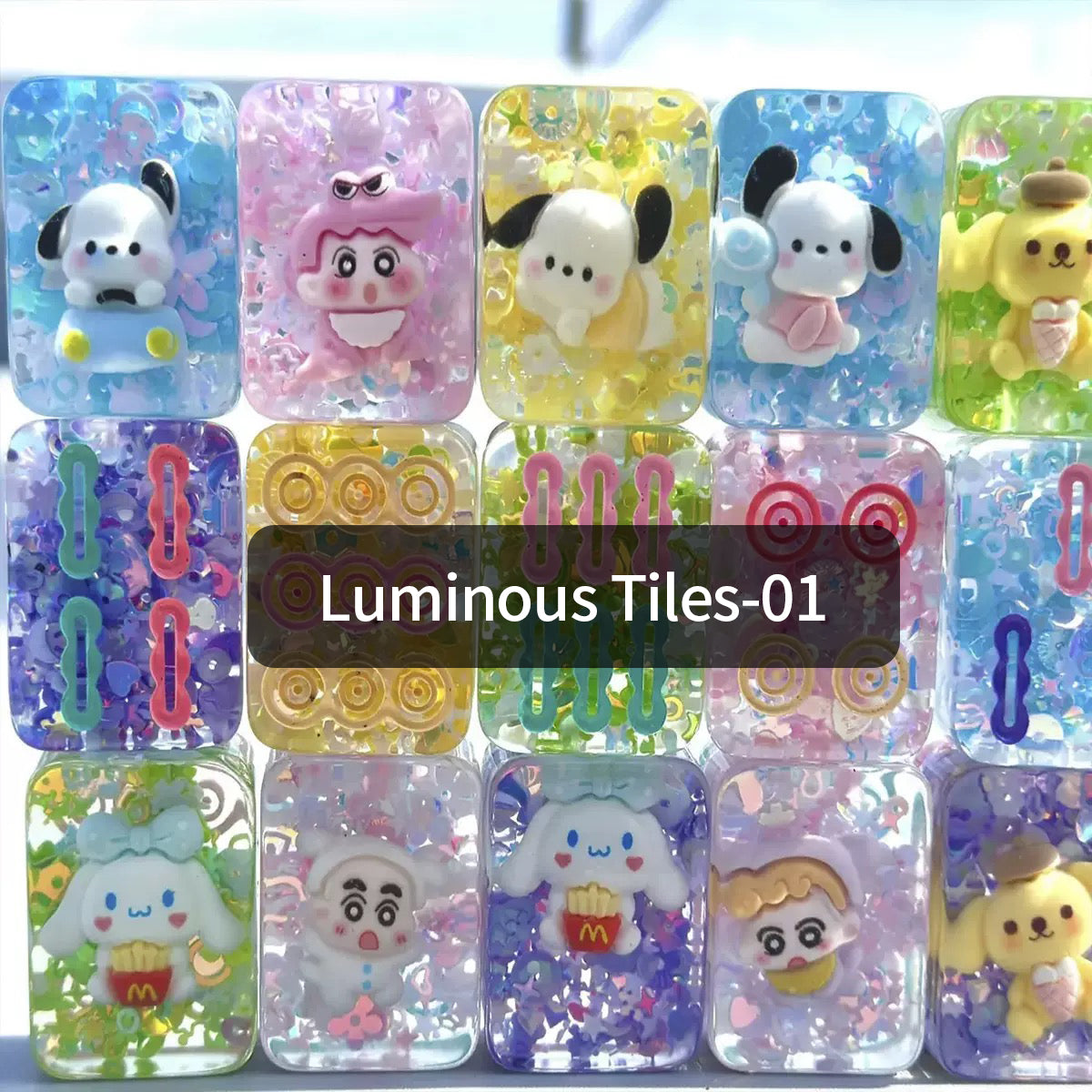 Sand flowing tiles customized