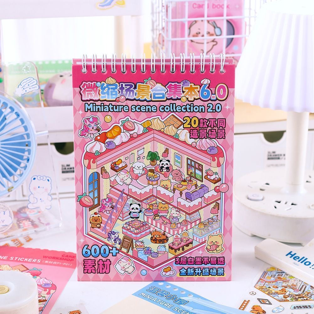 3D miniature scene stickers