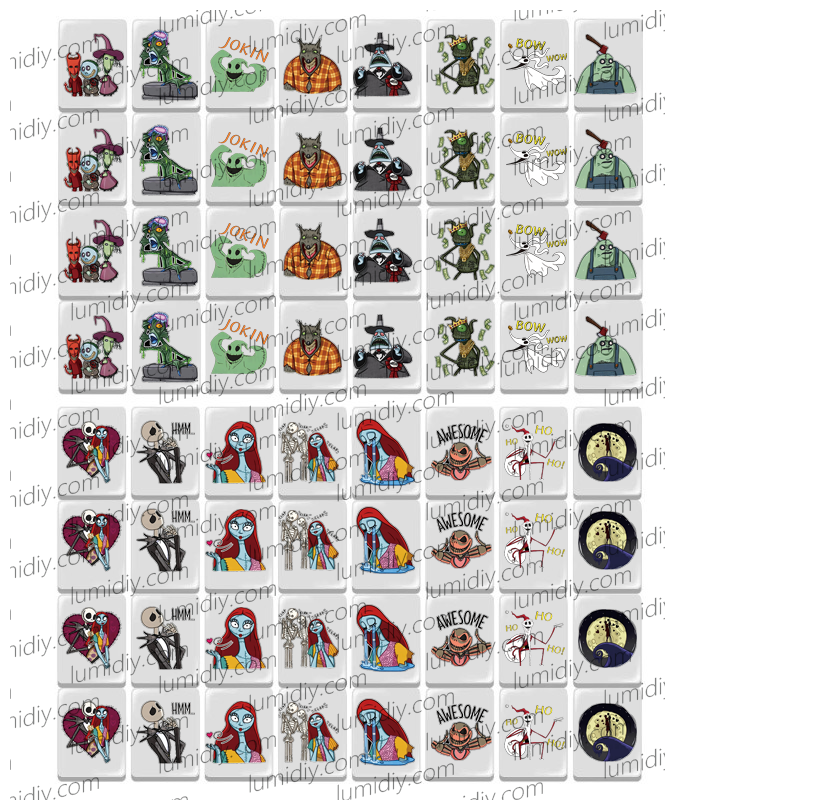 91-Nightmare Before Christmas 65 blocks