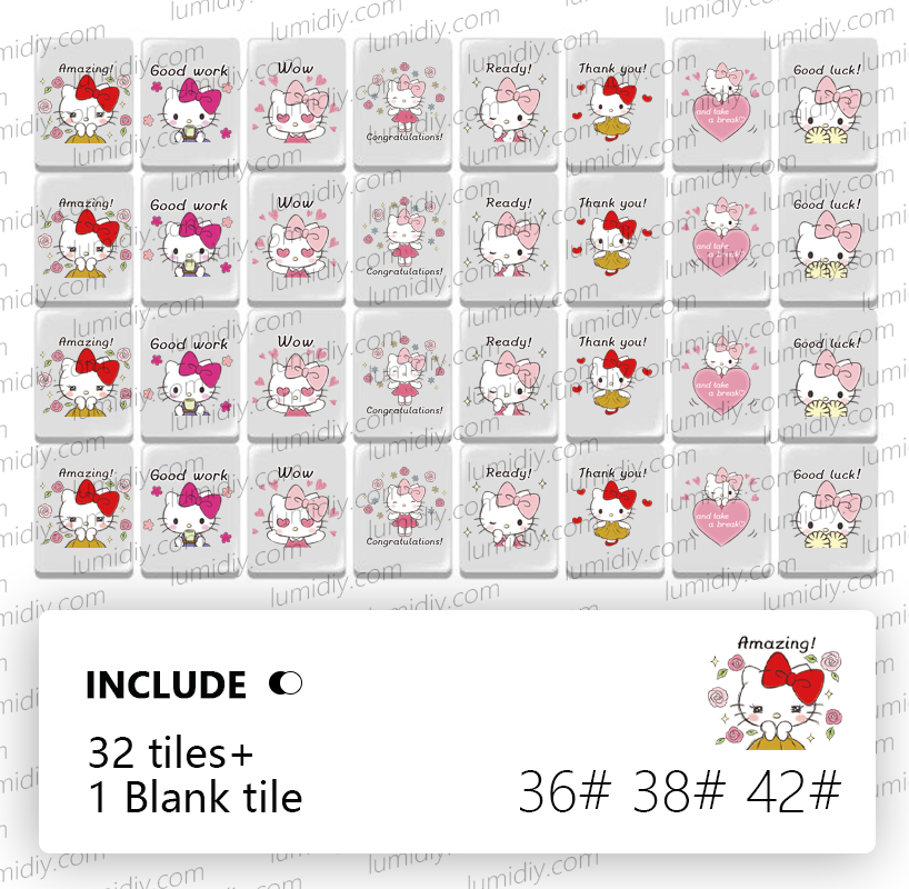 NO.09- Hellokitty - Free combination mahjong set