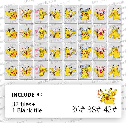 NO.14- Pokemon - Free combination mahjong set