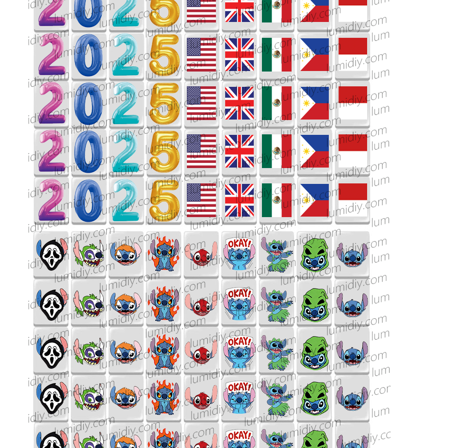 39-Stitch&2025flag cartoon 65/91 blocks