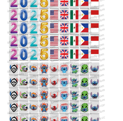 39-Stitch&2025flag cartoon 65/91 blocks