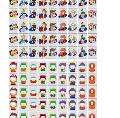 115-futurama & south park 65/91 blocks