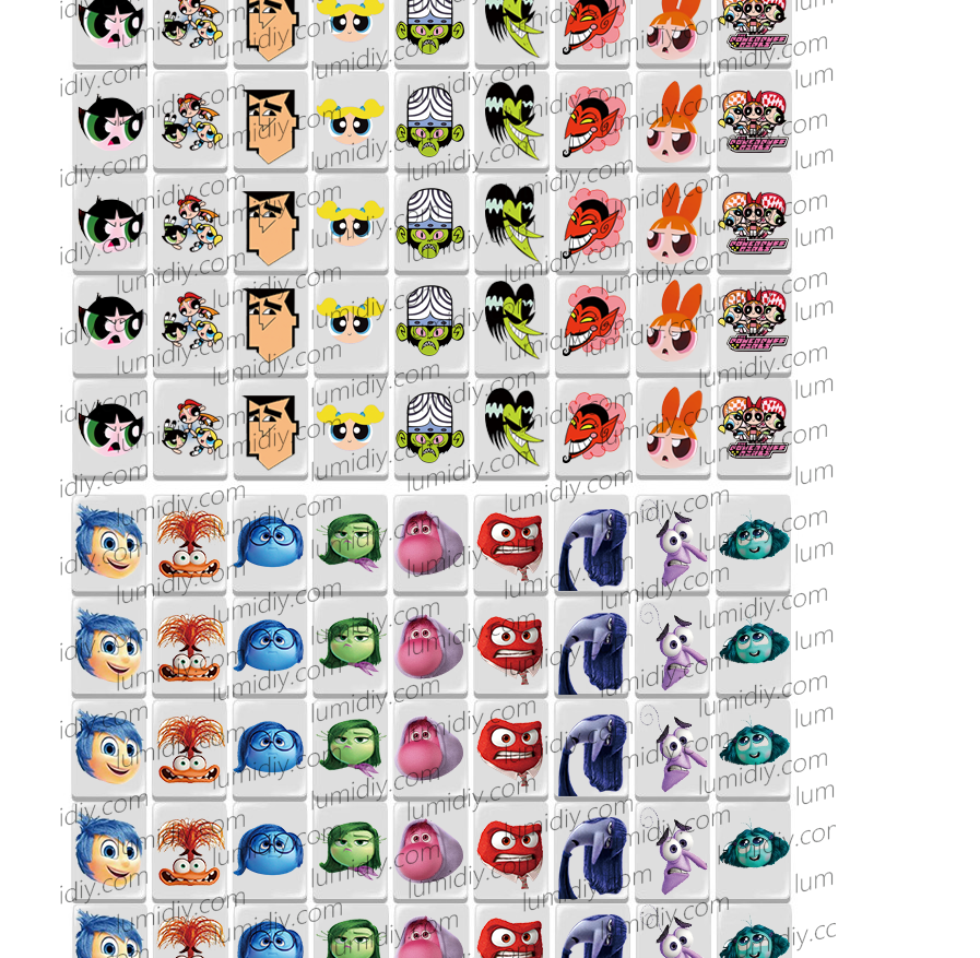 65-INSIDE OUT 2 &Power puff 65/91 blocks