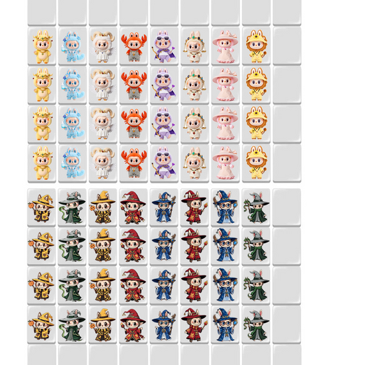 112- LABUBU HALLOWEEN 65 blocks