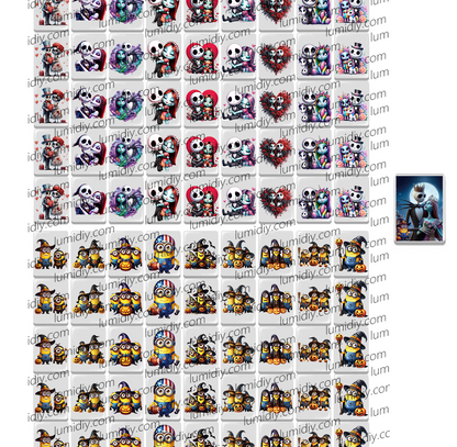 47-Halloween The night before christmas&minions 65/91 blocks