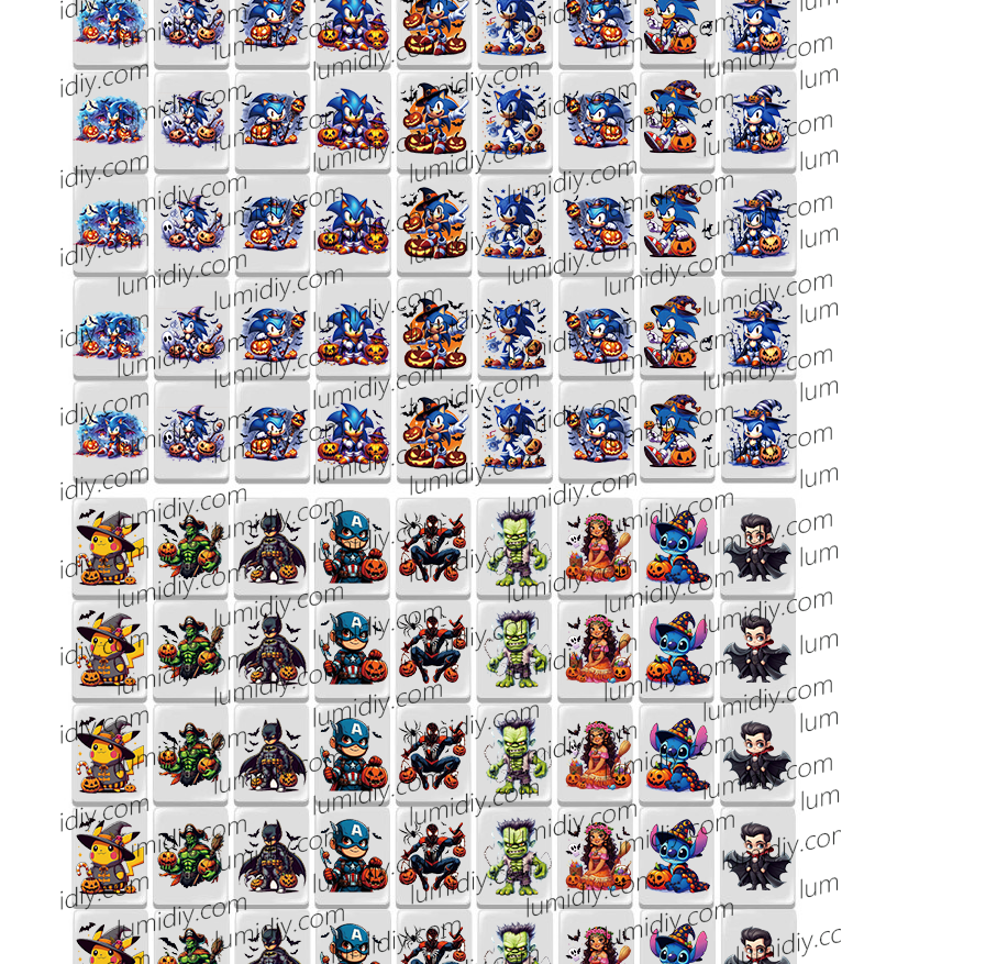 50-Halloween Sonic 65/91 blocks