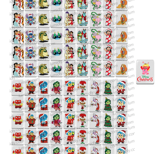 57-Christmas-insideout2&Disney cartoon 65/91 blocks