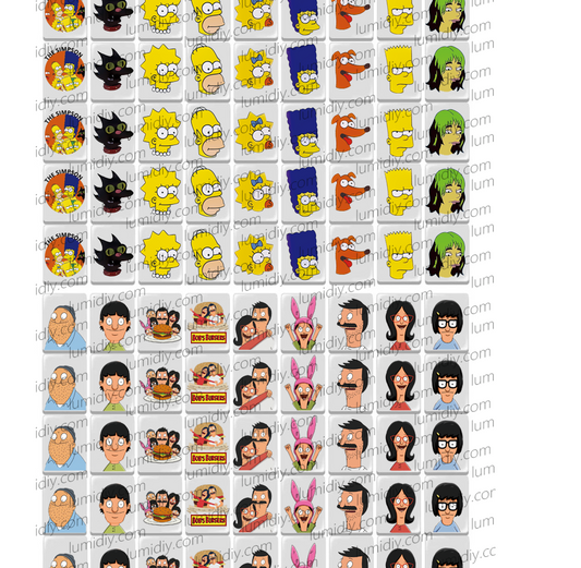 45-Simpson&BOBS BURGERS 65/91 blocks