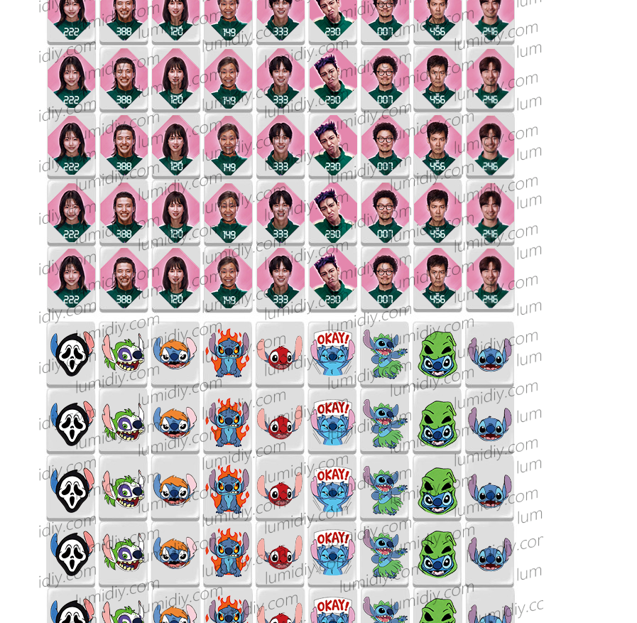 38-Stitch&squid game 65/91 blocks