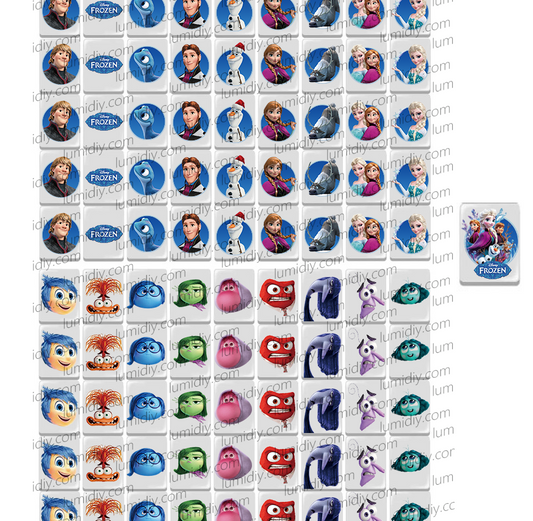 Insideout2&frozen cartoon 91 blocks