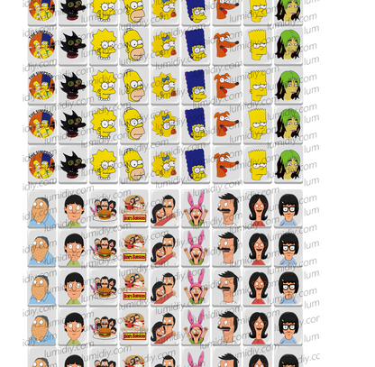 Simpson&BOBS BURGERS 91 blocks