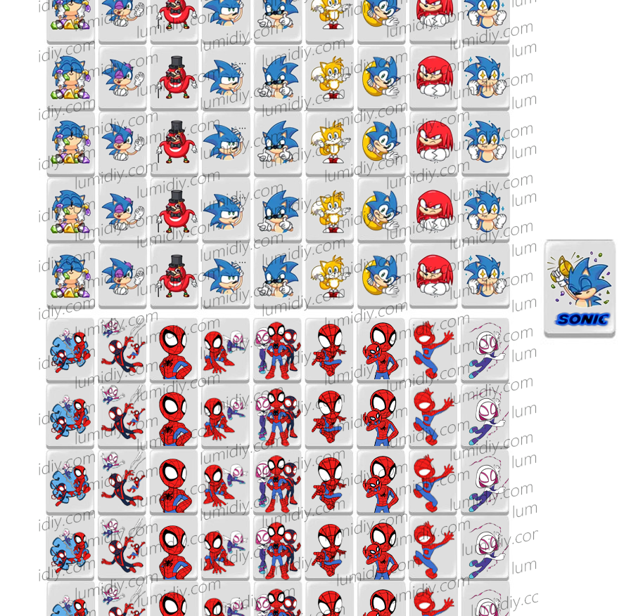 SONIC&Spider man cartoon 91 blocks