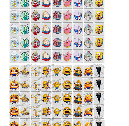 117-minions & sponge bob 65/91 blocks