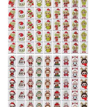 118-Christmas LABUBU  65/91 blocks